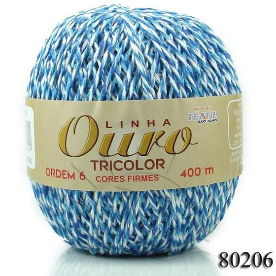 Imagem de Barbante Ouro Tricolor 400g