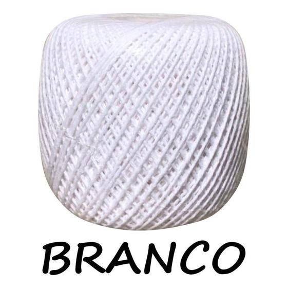 Imagem de Barbante Para Crochê Branco N 6 Fios Bocazul 100% Algodão