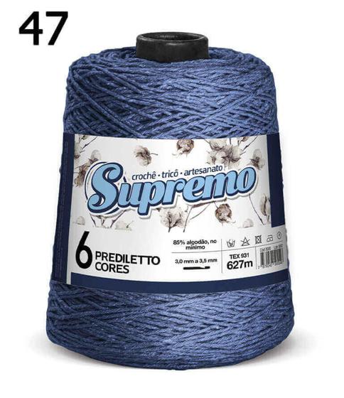 Imagem de Barbante Prediletto N6 - Supremo Cor 47 Azul Indigo