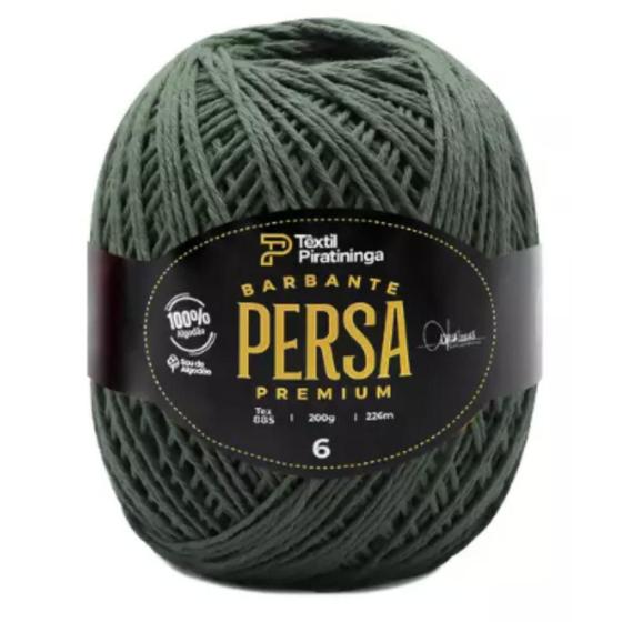 Imagem de Barbante Premium Persa Brilho 200gr 4/6 VERDE MUSGO