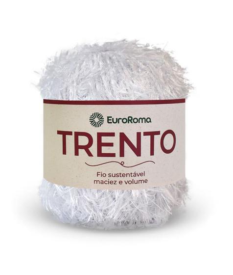 Imagem de Barbante Trento Peludo Euroroma 200 gramas de 101 metros p/ Crochê, Tricô, Tear, Macramê, Amigurumi e Artesanato