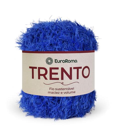Imagem de Barbante Trento Peludo Euroroma 200 gramas de 101 metros p/ Crochê, Tricô, Tear, Macramê, Amigurumi e Artesanato
