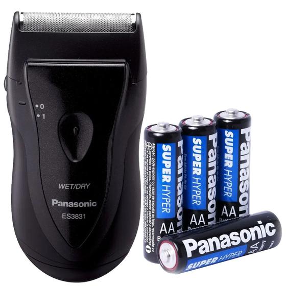 Barbeador Aparador Pelos Sem Fio Compacto Panasonic ES3831 Travel