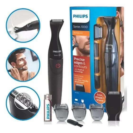 Barbeador e Aparador Íntimo Philips Masculino A Prova Dágua Mg1100/16 Imagem de Barbeador e Aparador Íntimo Philips Masculino A Prova Dágua Mg1100/16
