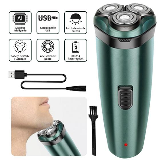 Barbeador Elétrico 2 Em 1 Ergonomico Recarregavel 2h Sem Fio Menor preço em Barbeador Elétrico 2 Em 1 Ergonomico Recarregavel 2h Sem Fio