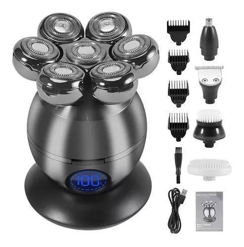 Barbeador Elétrico 7 Lâminas Recarregável A Prova Dagua - shaver Menor preço em Barbeador Elétrico 7 Lâminas Recarregável A Prova Dagua - shaver