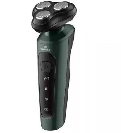 Imagem de Barbeador Elétrico Impermeável Shave 9D Razor Green