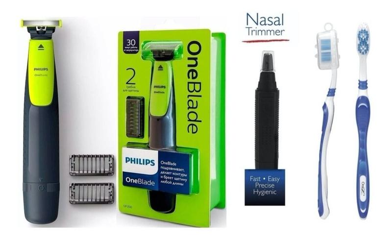 Barbeador Eletrico Philips One Blade Oneblade Qp2510/10 Seco Molhado E Aparador De Pelos Nariz Menor preço em Barbeador Eletrico Philips One Blade Oneblade Qp2510/10 Seco Molhado E Aparador De Pelos Nariz
