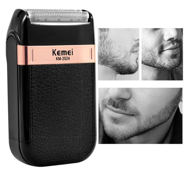 Barbeador Elétrico Shaver Bivolt Kemei-KM2024 Original Menor preço em Barbeador Elétrico Shaver Bivolt Kemei-KM2024 Original