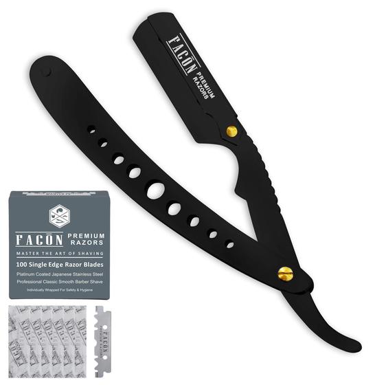 Imagem de Barbeador FACON Professional Classic Straight Edge +100 lâminas