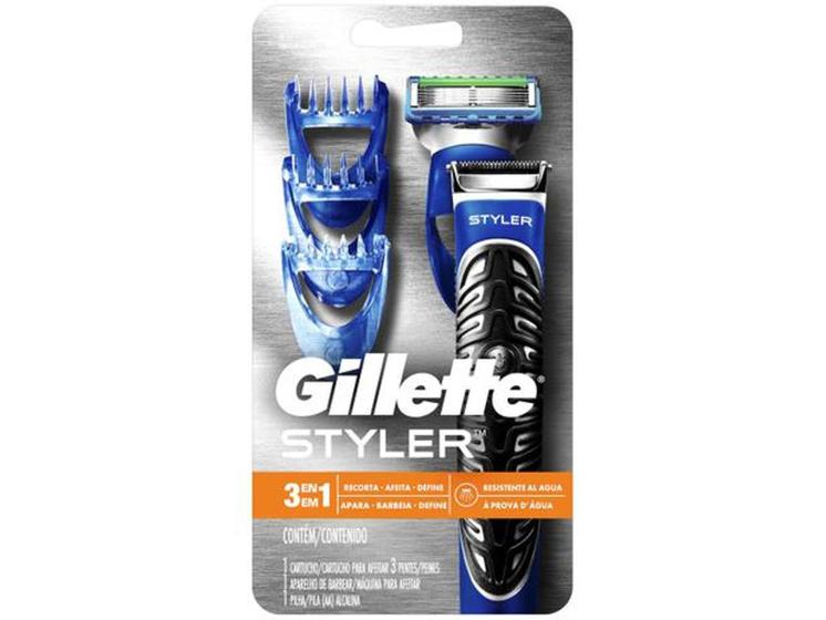 Imagem de Barbeador Gillette Seco e Molhado - Styler 3 em 1 c/ Nota Fiscal