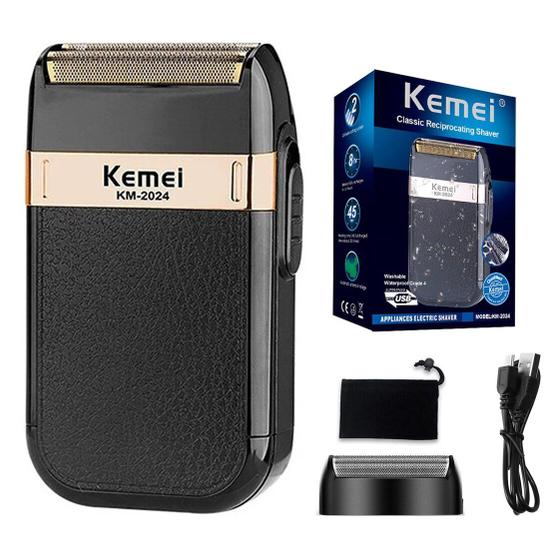 Imagem de Barbeador Kemei Classic Shaver KM-2024: Elegância e Eficiência