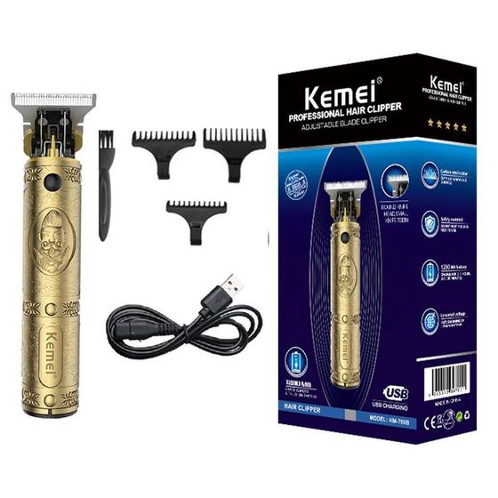 Barbeador Kemei Km-700D Cabelo Profissional Elétrico - Cemtec ...