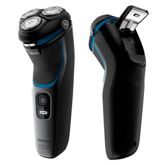 Imagem de Barbeador Philips Aqua Touch Shaver 3000 Seco Molhado Bivolt