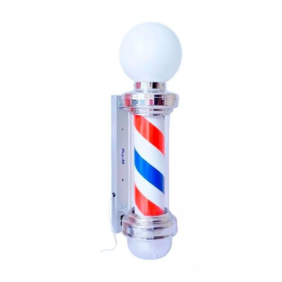 Imagem de Barber Pole 65cm Com Globo Colorido