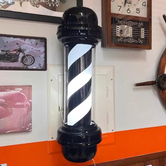 Imagem de Barber Pole Todo Preto Megan 65cm