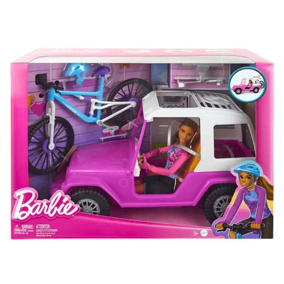 Imagem de Barbie Bicicleta E Carro Off Road Com Boneca Mattel HKB06