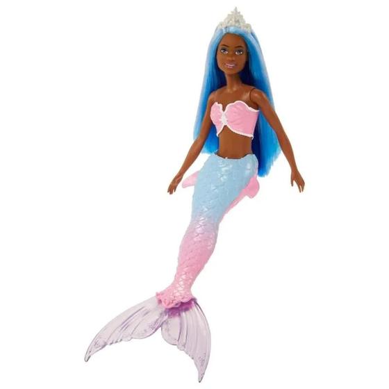 Imagem de Barbie Boneca Dreamtopia Sereia Negra Cabelo Azul - Mattel HGR08