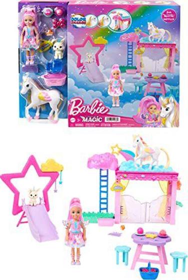 Imagem de Barbie Boneca Pequena & Pegasus Mágico - Divertido e Encantador