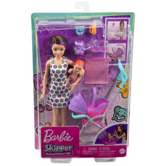 Barbie Boneca Skipper Babysitter Passeio no Parque - Mattel HHB68 Menor preço em Barbie Boneca Skipper Babysitter Passeio no Parque - Mattel HHB68