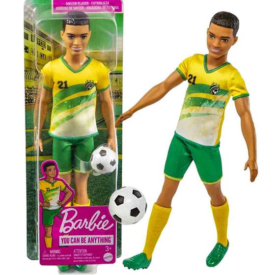 Imagem de Barbie Boneco Ken com Acessório Jogador de Futebol - Mattel HCN16