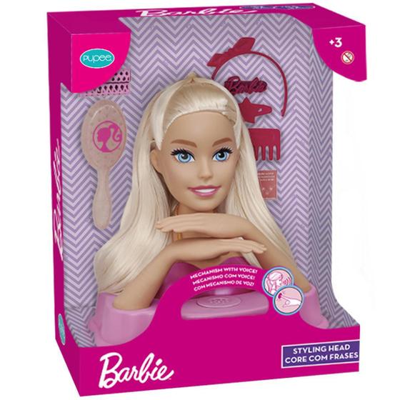 Imagem de Barbie Busto Styling Head Fala 12 Frases Acessórios