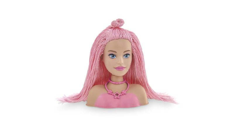 Imagem de Barbie Busto - Styling Head Special Hair Rosa-1218 -Pupee