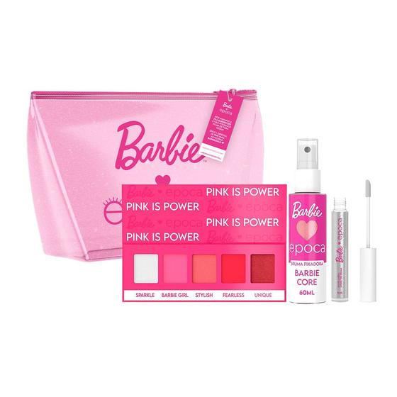 Imagem de Barbie By Época Kit  Bruma + Gloss Labial + Paleta de Sombras + Nécessaire