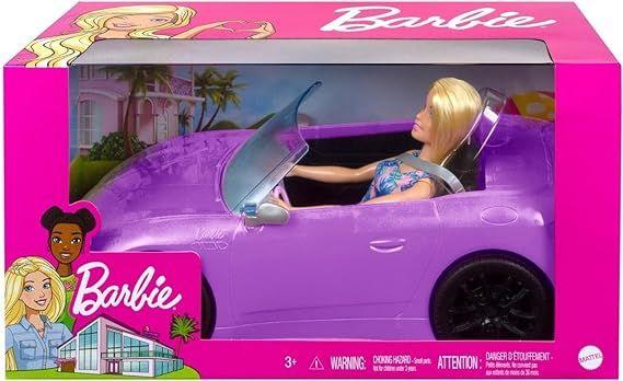 Imagem de Barbie Carro Conversível Roxo  Mattel HBY29