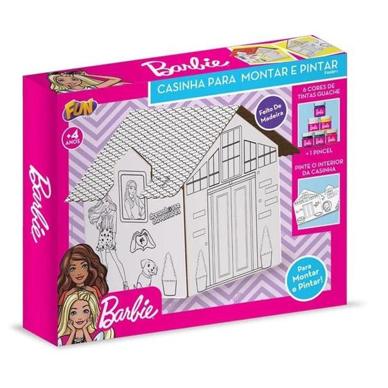 Imagem de Barbie - Casinha para montar e pintar - FUN