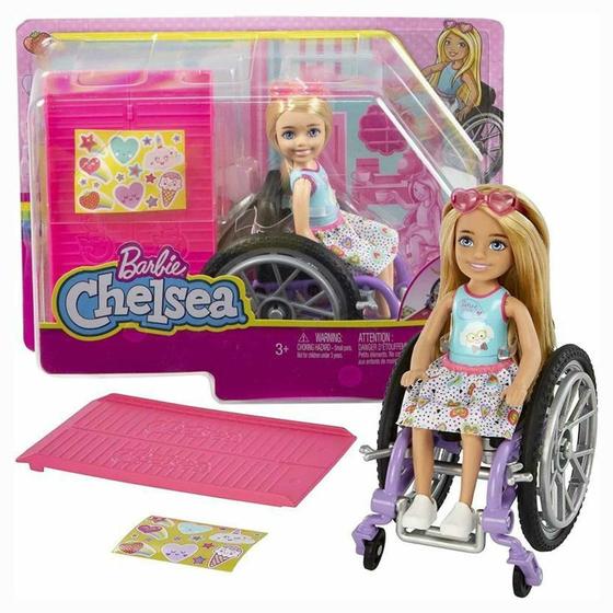 Imagem de Barbie Chelsea Loira Com Cadeira de Rodas - HGP29 - Mattel