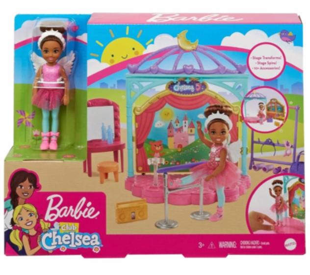 Imagem de Barbie Club Chelsea Playset Aulas de Ballet da Mattel Ghv81  887961803518