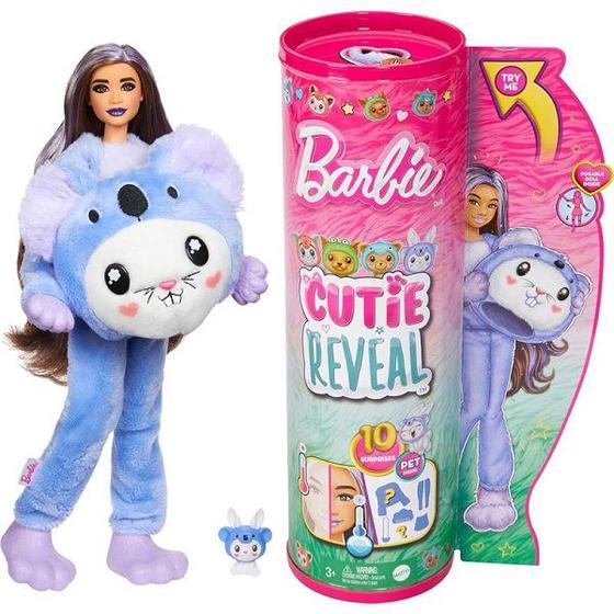 Imagem de Barbie Color Reveal Disfarces Engraçados de Animais COALA/COELHO Mattel HKR22