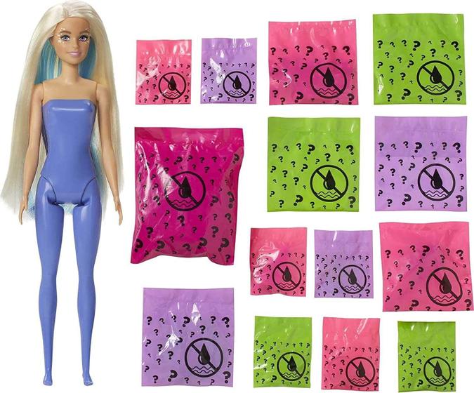 Imagem de Barbie Color Reveal Peel Fairy - Boneca com 25 Surpresas e 2 Looks de Fada
