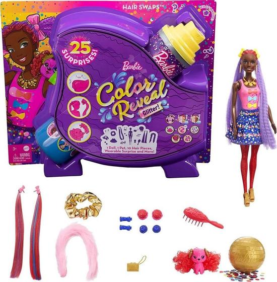 Imagem de Barbie Color Reveal Penteados De Festa - Roxo -  Mattel