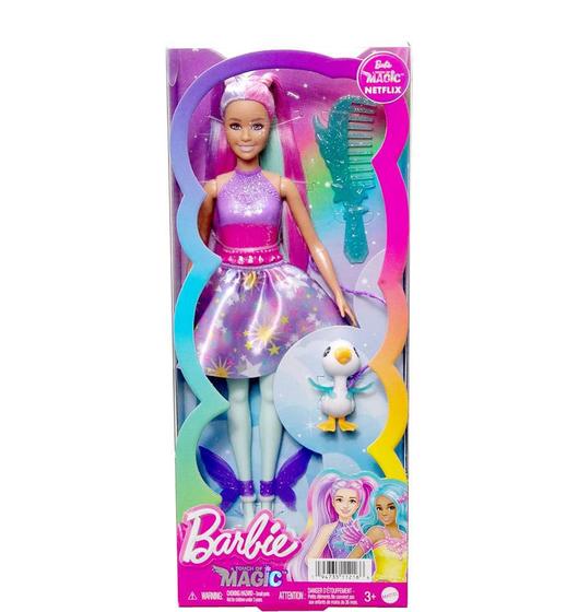 Imagem de Barbie com Vestido de Conto de Fadas Toque de Mágica Mattel