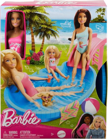 Imagem de Barbie Conjunto Piscina Glam com Boneca - Mattel hrj74