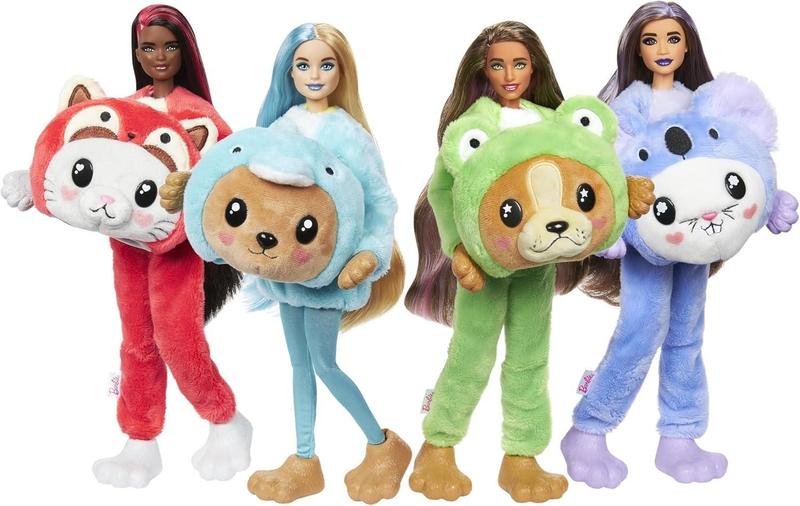 Imagem de Barbie Cutie Reveal Boneca Sortida Disfarces de Animais com 10 Surpresas e 1 Mini Animal de Estimação, Muda de Cor