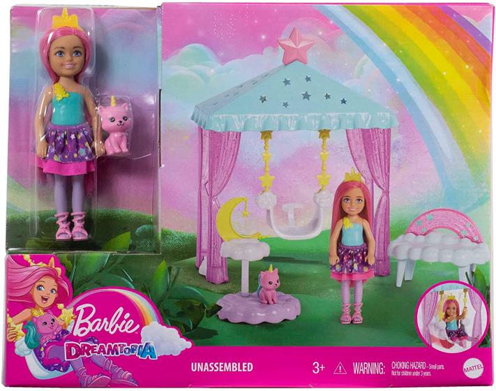 Imagem de Barbie Dreamtopia - Chelsea Balanço Mágico nas Nuvens - Mattel HLC27