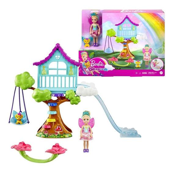 Barbie Dreamtopia Chelsea Casa Na Árvore Mattel - Casinha de Boneca ...