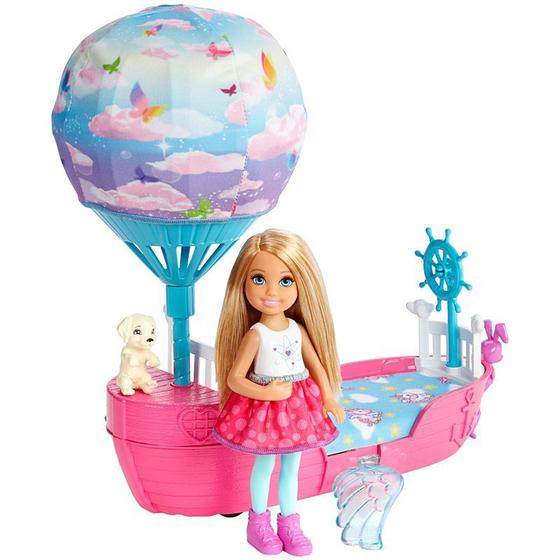 Imagem de Barbie Dreamtopia Chelsea Veículo Barco Balão - DWP59 - Mattel
