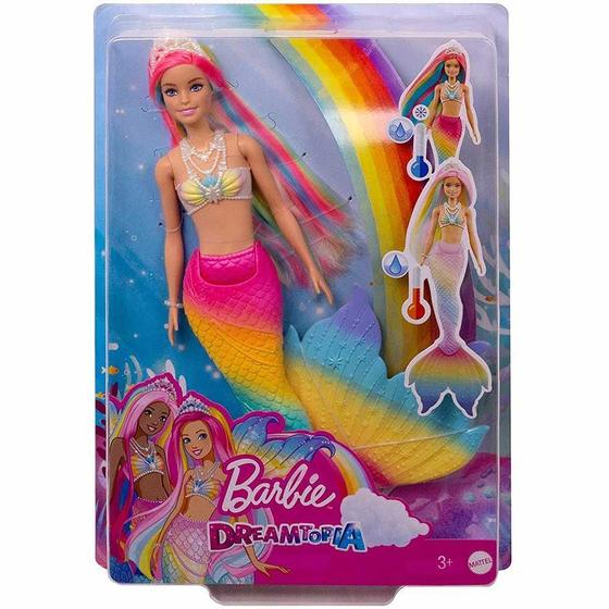 Imagem de Barbie Dreamtopia Sereia Arco Íris Muda de Cor - Mattel
