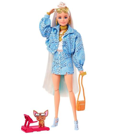 Imagem de Barbie Extra Boneca Fashion Bandana Loira - Mattel