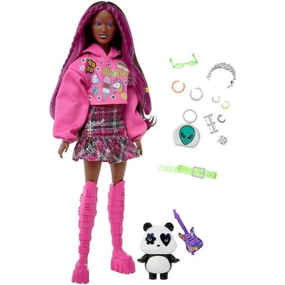 Imagem de barbie extra casaco rosa mattel