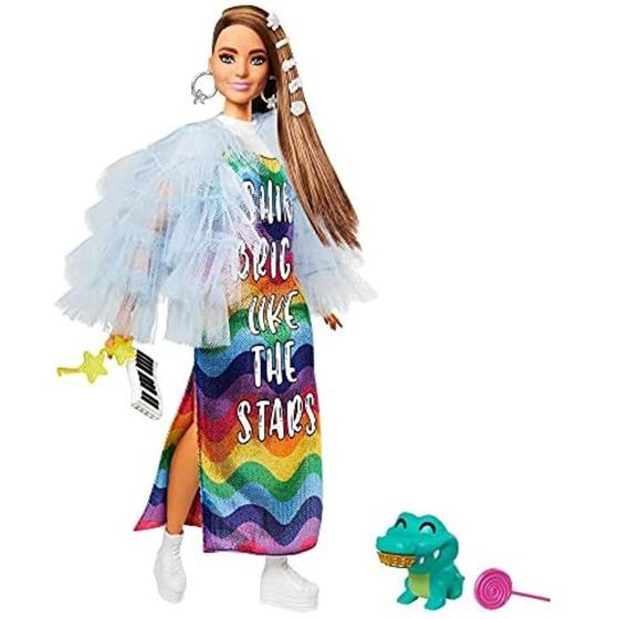 Imagem de Barbie extra com casaco azul  c/ acessórios grn27