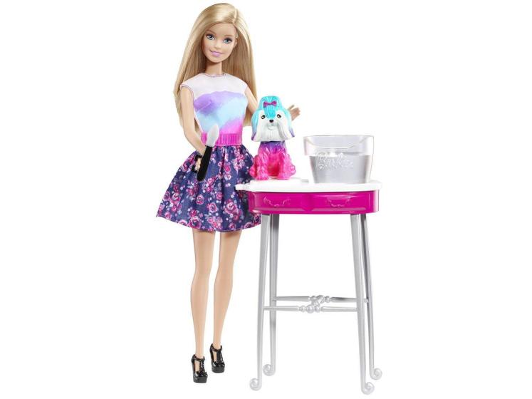 Imagem de Barbie Family Cão Banho de Cores com Acessórios  