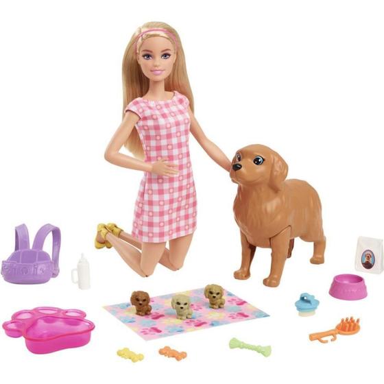 Imagem de Barbie Family Newborn PUPS Blonde - Mattel