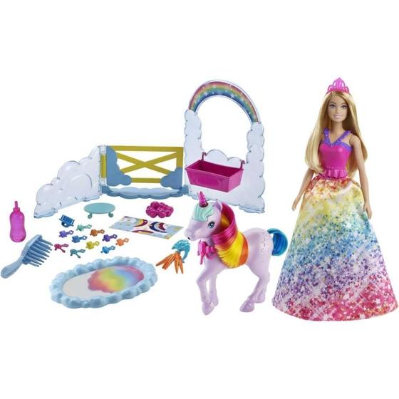 Imagem de Barbie Fantasy Conjunto ARCO-ÍRIS com Unicórnio