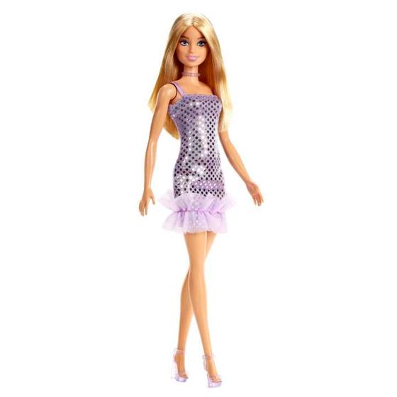 Imagem de Barbie Fashion & Beauty Boneca Glitz Vestido de Noite Lilás