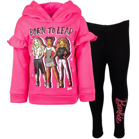 Imagem de Barbie Fashion Pullover Fleece Hoodie &amp Leggings Set